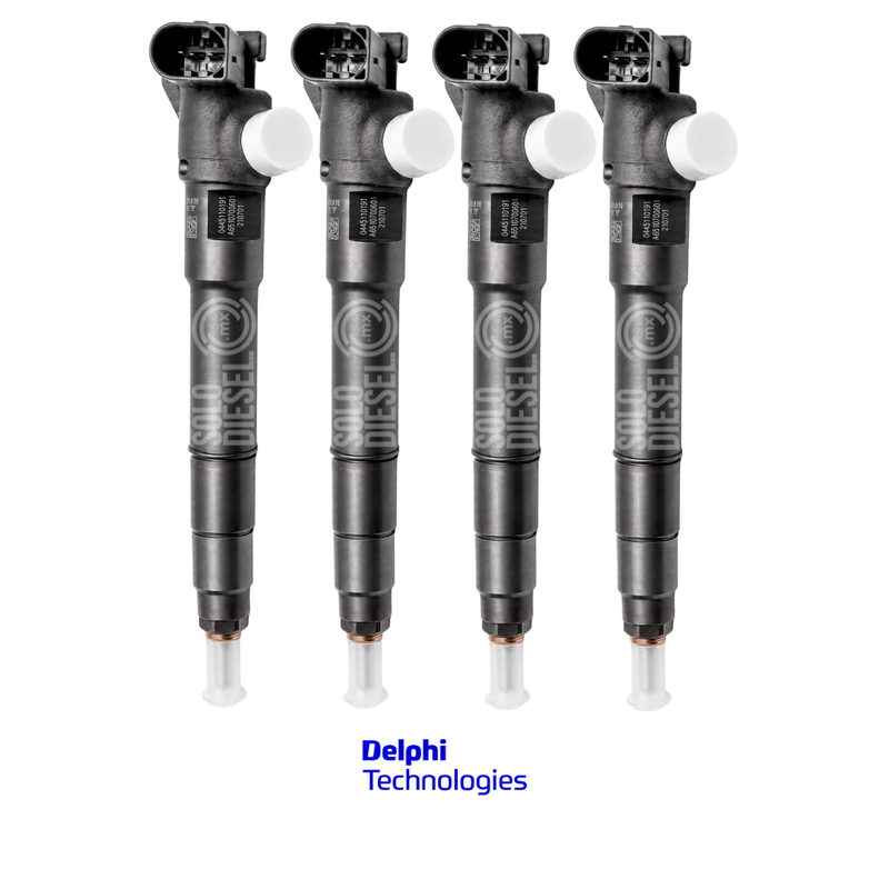 Inyector Common Rail 28654963 Delphi DFI1.20 para VW Crafter / Transporter T6 / Amarok / Caravelle / MAN TGE 2.0 TDI Euro 6 PACK + 4