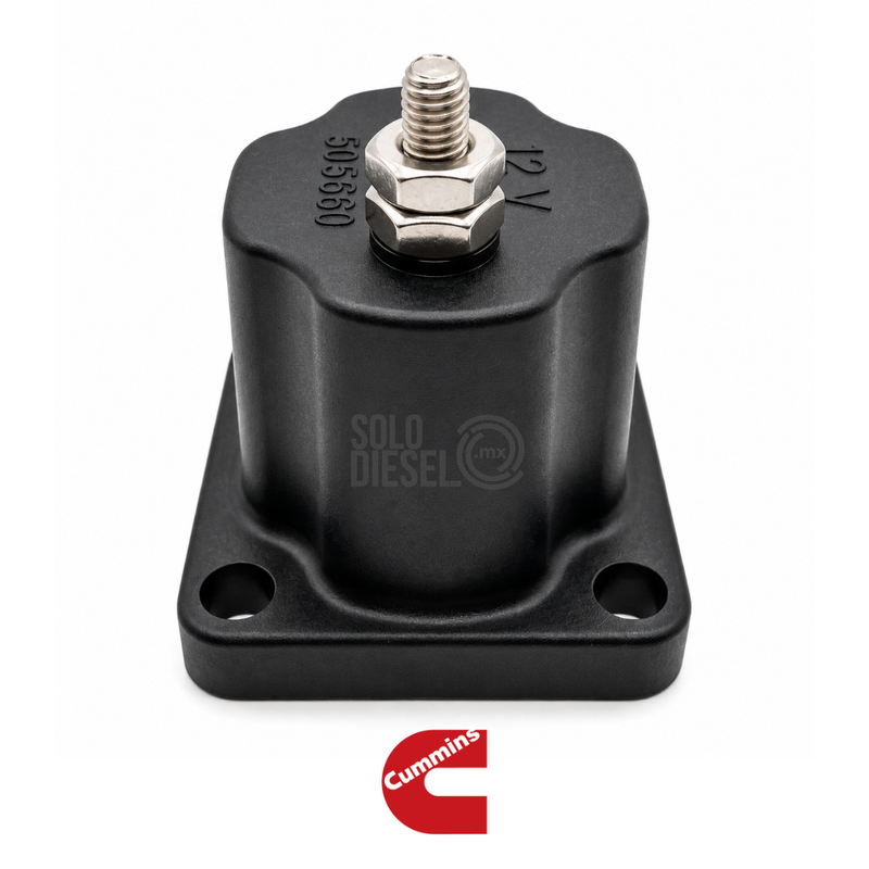 Bobina de Paro 3054611 Cummins 12V para Big Cam 350/400 / NTA855 / L10 / M11 / N14 — Válvula Solenoide de Corte de Combustible
