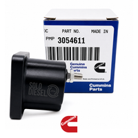 Bobina de Paro 3054611 Cummins 12V para Big Cam 350/400 / NTA855 / L10 / M11 / N14 — Válvula Solenoide de Corte de Combustible