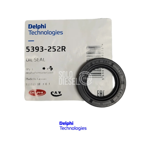 Retén 5393-252R Delphi para Bomba Diésel DPA CAV — Perkins, Fiat, Volvo, Leyland, Opel