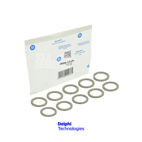 Arandela de Empuje 5936-124A Delphi para Bomba Diésel DPA / DP200 / DP210 / DP310 CAV (Paquete 10 pzs)