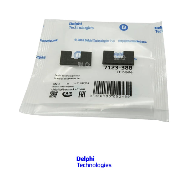 Kit 2 Aspas 7123-388 Delphi para Bomba Diésel DPA / DPS CAV — Perkins, Ford, John Deere, Renault, Volvo