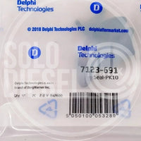 Inserto Tipo Riñón 7123-691 Delphi para Bomba Diésel DPA CAV — Perkins, Ford, IHC, Leyland, Volvo (Paquete 10 pzs)