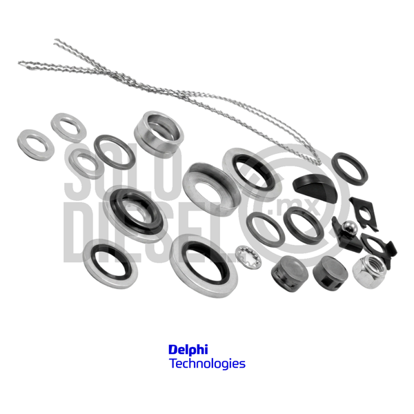Kit de Juntas y Empaques 7135-124 Delphi para Bomba Diésel DPS CAV — Perkins 1004.4 / Bombas 8520A