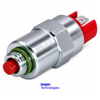 Bobina Solenoide 24V 7185-900P Delphi para Bomba Diésel DPA / DPS / DP200 CAV — Terminal Doble / Tapa Roja