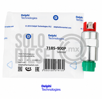 Bobina Solenoide 24V 7185-900P Delphi para Bomba Diésel DPA / DPS / DP200 CAV — Terminal Doble / Tapa Roja