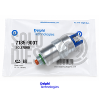 Bobina Solenoide 12V 7185-900T Delphi para Bomba Diésel DPA / DPS / DP200 / DP300 CAV — Terminal Doble M14x1.5