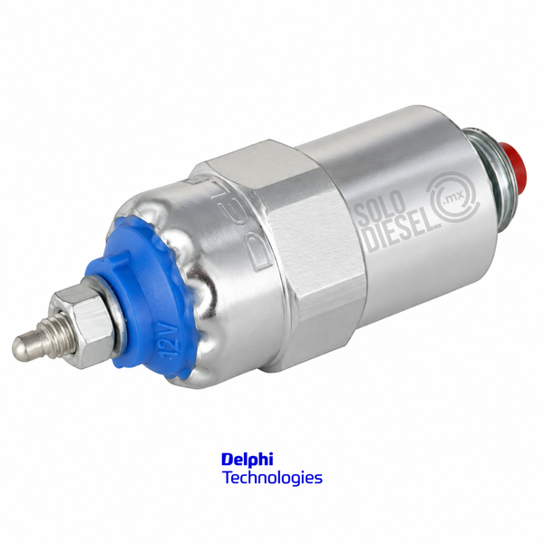 Bobina Solenoide 12V 7185-900W Delphi para Bomba Diésel DPA / DPS / DP200 / DP210 / DP310 CAV — John Deere / Perkins / Ford / Fiat