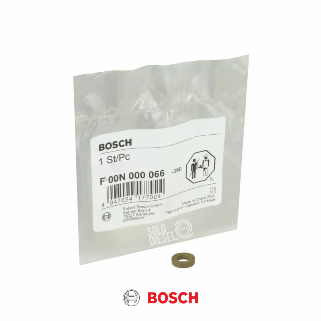 Anillo de Apoyo de Válvula DRV Diésel F00N000066 Bosch para Citroën, Iveco y Mercedes