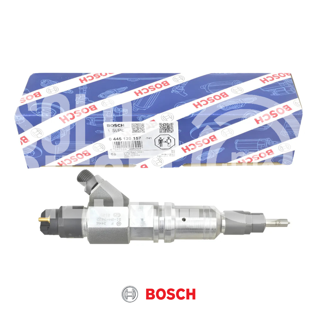 Inyector Diésel 0445120157 504255185 Bosch para Cargador, Cosechadora, Tractor T8, T9, Cursor 9, Case, New Holland