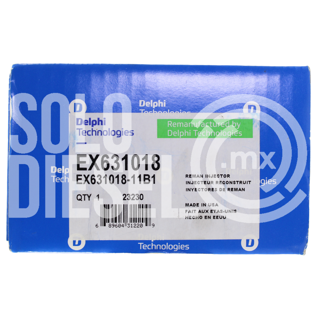 Inyector EX631018-11B1 Delphi Remanufacturado para Motores Detroit 14.0 Ddec-vi S60