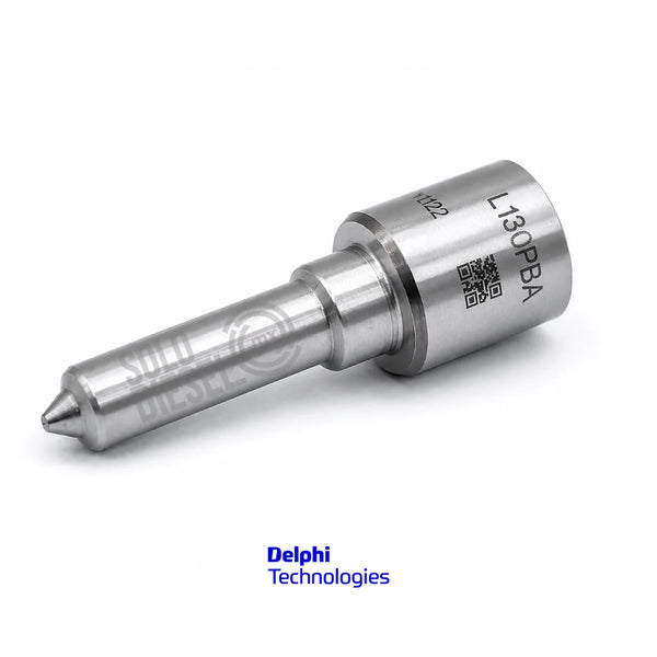 Tobera L130PBA Delphi para Inyector Diésel — Perkins 1104C-44 / Caterpillar 3054C / Massey Ferguson / JCB / CAT 428D-442D