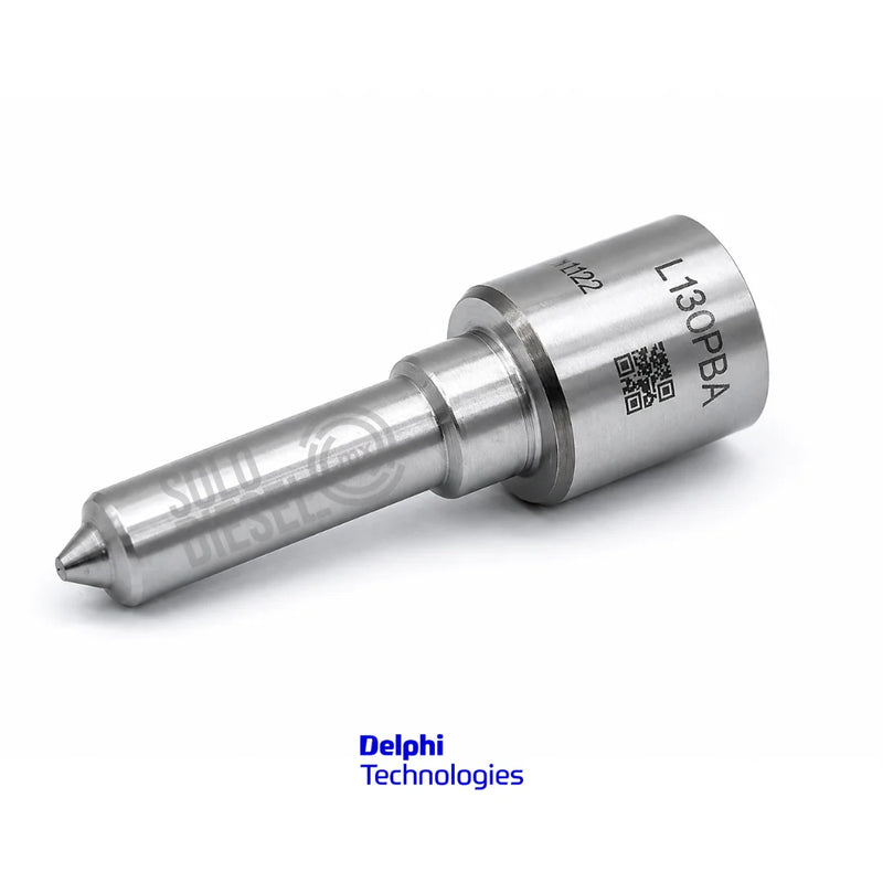 Tobera L130PBA Delphi para Inyector Diésel — Perkins 1104C-44 / Caterpillar 3054C / Massey Ferguson / JCB / CAT 428D-442D