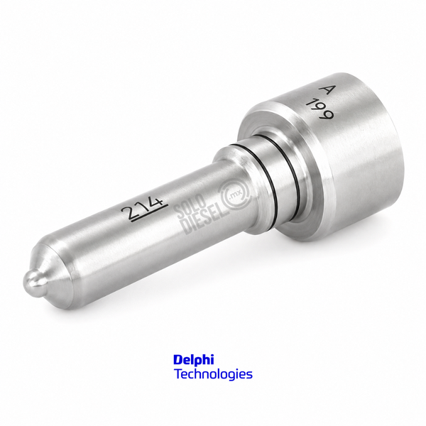 Tobera L214PBC Delphi para Inyector EUI E3 4 Pines — Volvo D12 / Autobús 7550 / FH12 / FM12 Euro 3