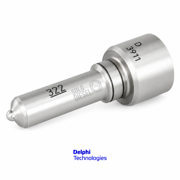 Tobera L322PBC Delphi para Inyector EUI E3 4 Pines — Volvo D13/MD13 Euro 4-5 / FH13 / FM13 / Renault Magnum / Premium